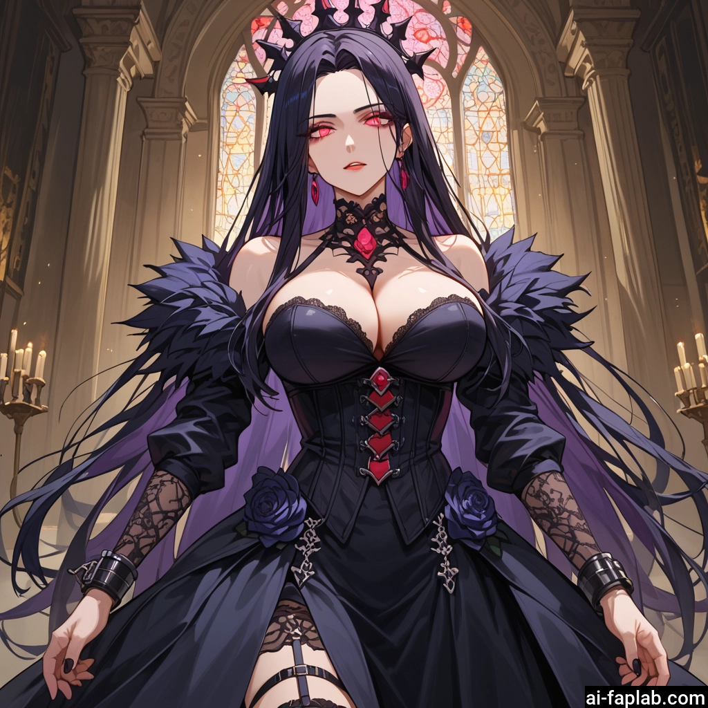 1girl, breasts, long hair, large breasts, jewelry, earrings · Yamete.gg