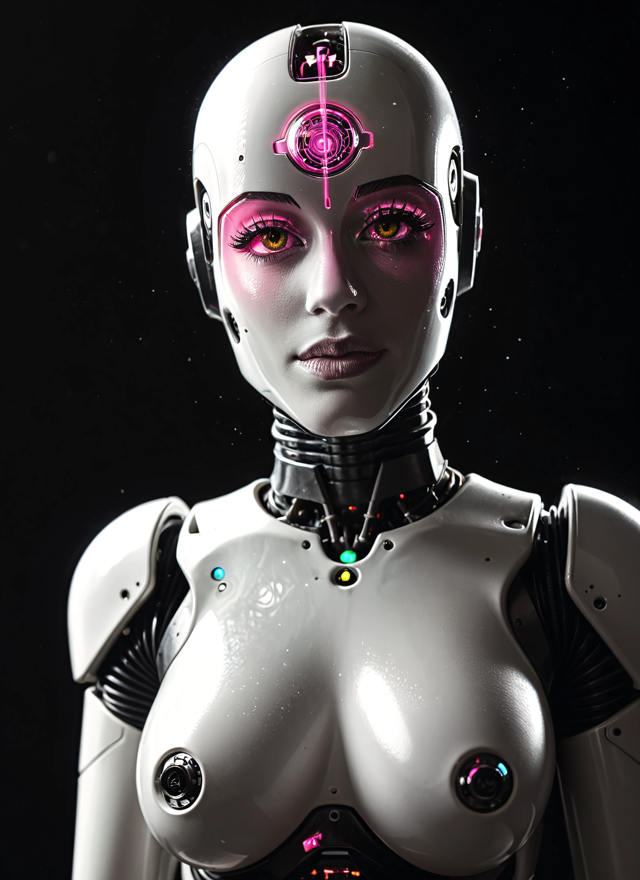 1girl, solo, breasts, looking at viewer, lips, upper body · Yamete.gg