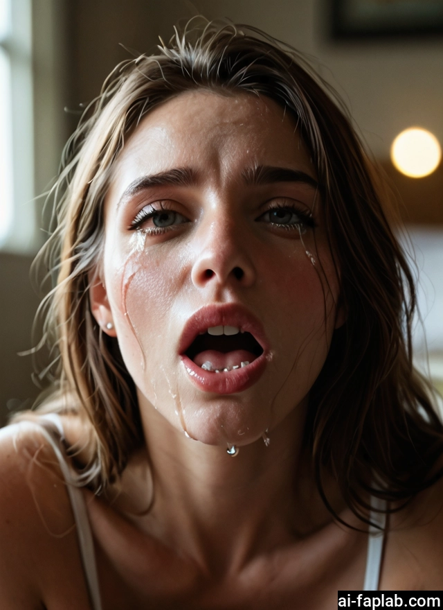 1girl, solo, open mouth, looking at viewer, tears, crying