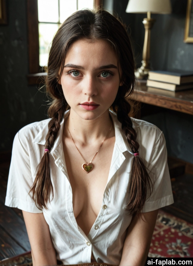 1girl, solo, jewelry, breasts, braid, shirt · Yamete.gg