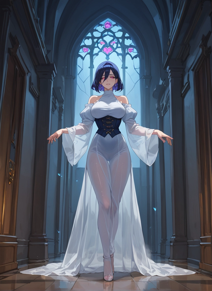 1girl, breasts, solo, short hair, earrings, jewelry · Yamete.gg