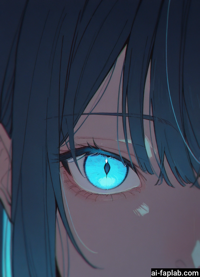 1girl, solo, blue eyes, looking at viewer, eye focus, close-up