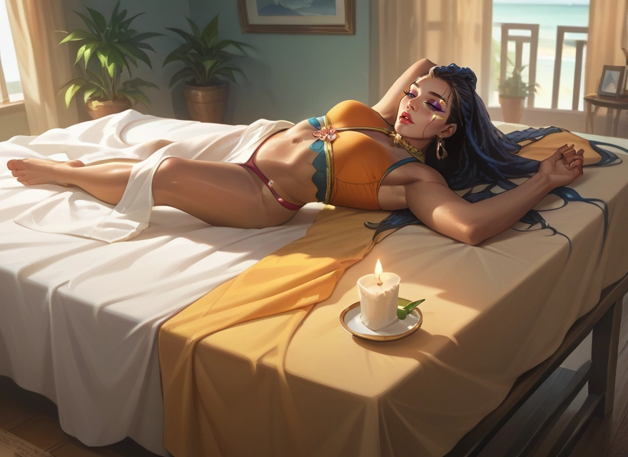 1girl, jewelry, solo, lying, earrings, long hair · Yamete.gg