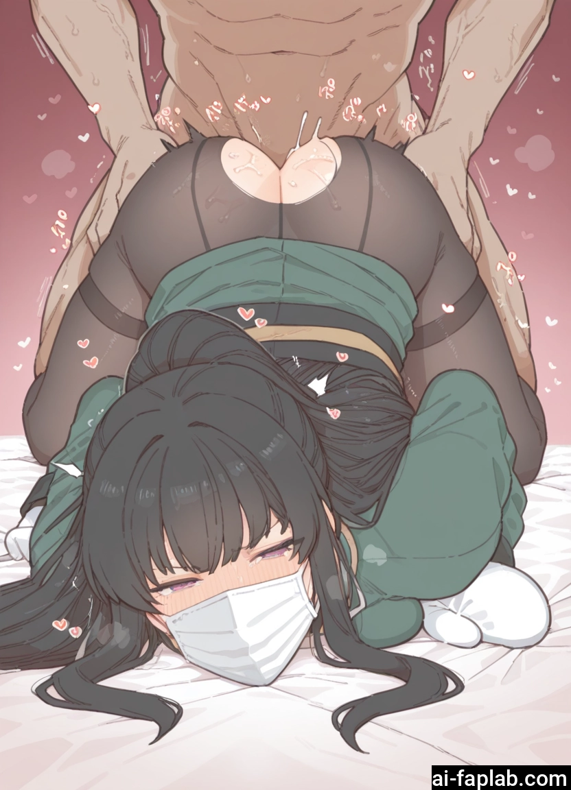 1girl, hetero, 1boy, pantyhose, sex, black hair · Yamete.gg