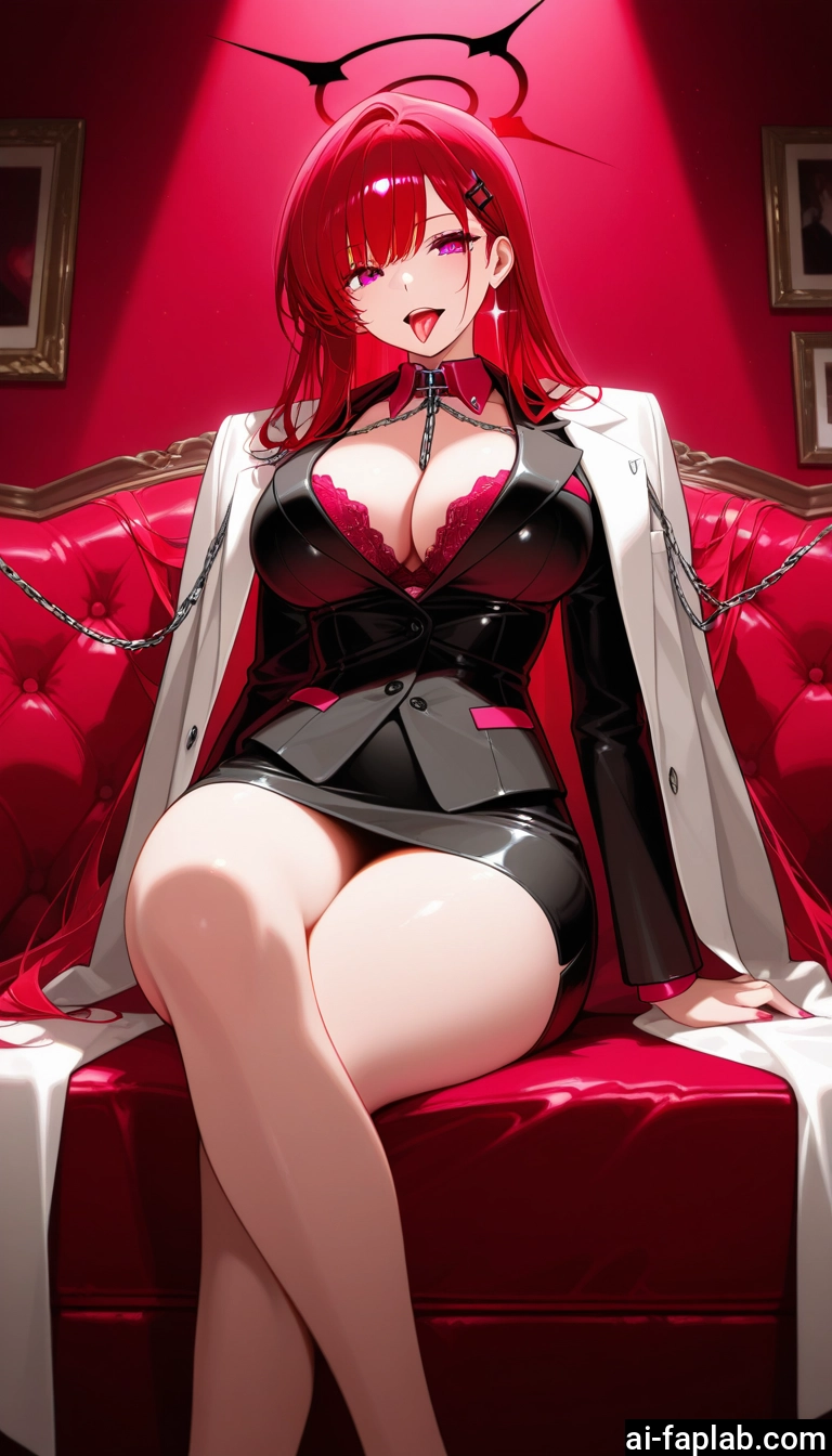 breasts, 1girl, underwear, tongue, bra, large breasts · Yamete.gg