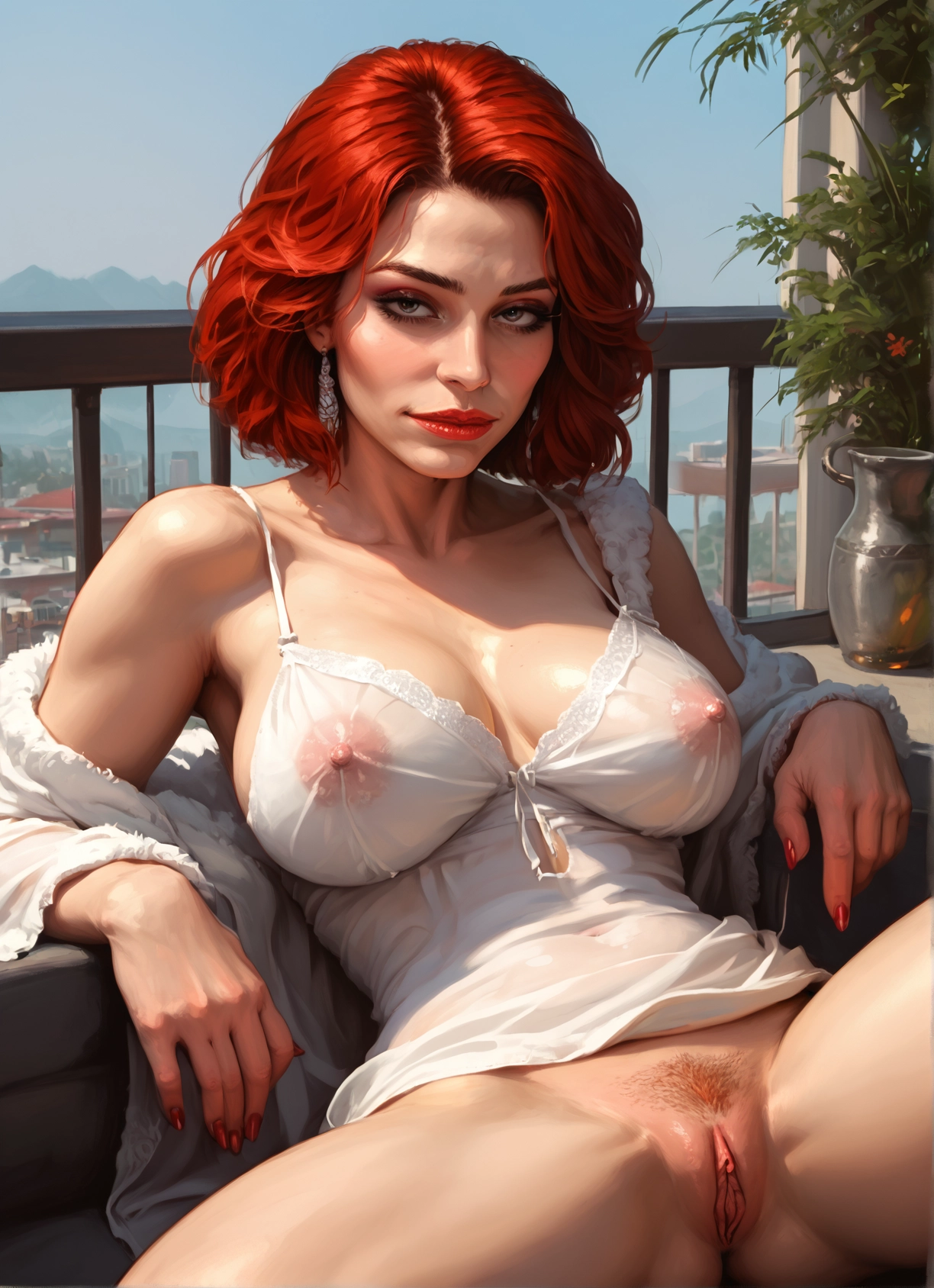 1girl, breasts, solo, pussy, pubic hair, female pubic hair