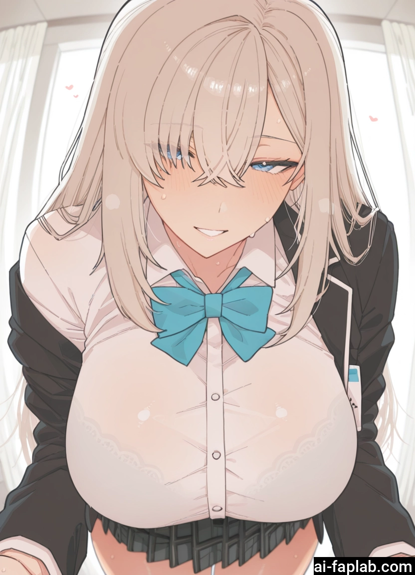 1girl, breasts, skirt, blue eyes, large breasts, jacket