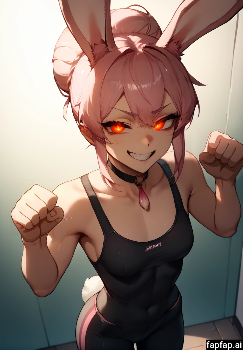 1girl, animal ears, solo, rabbit ears, tail, breasts · Yamete.gg