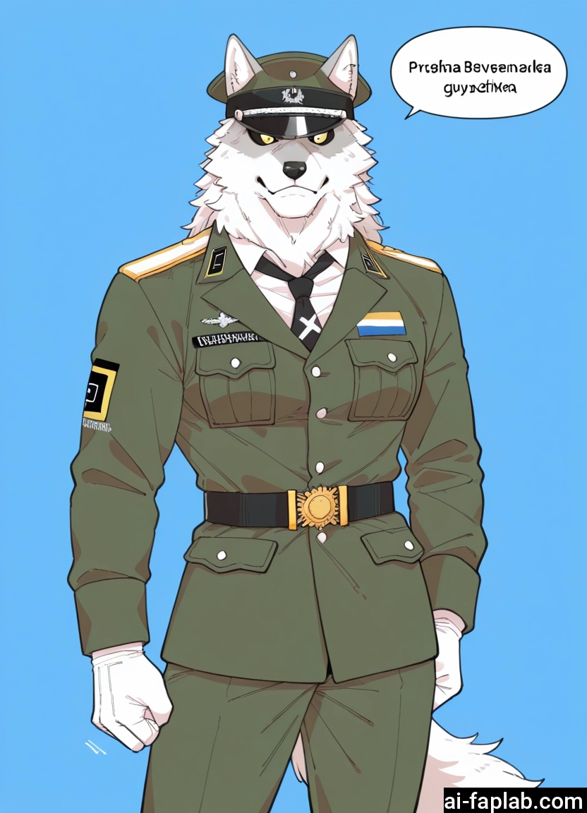 bara, furry, uniform, 1boy, furry male, necktie · Yamete.gg