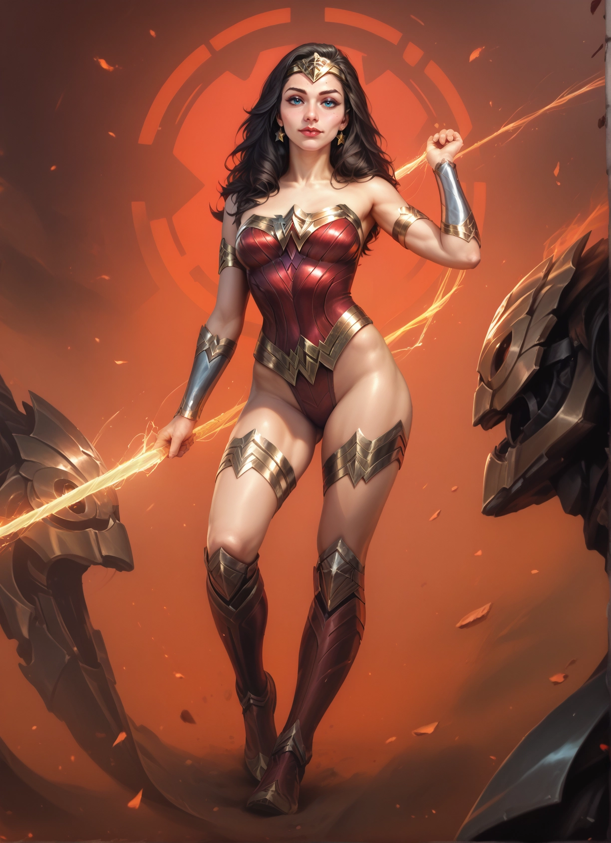 1girl, blue eyes, jewelry, solo, leotard, earrings · Yamete.gg