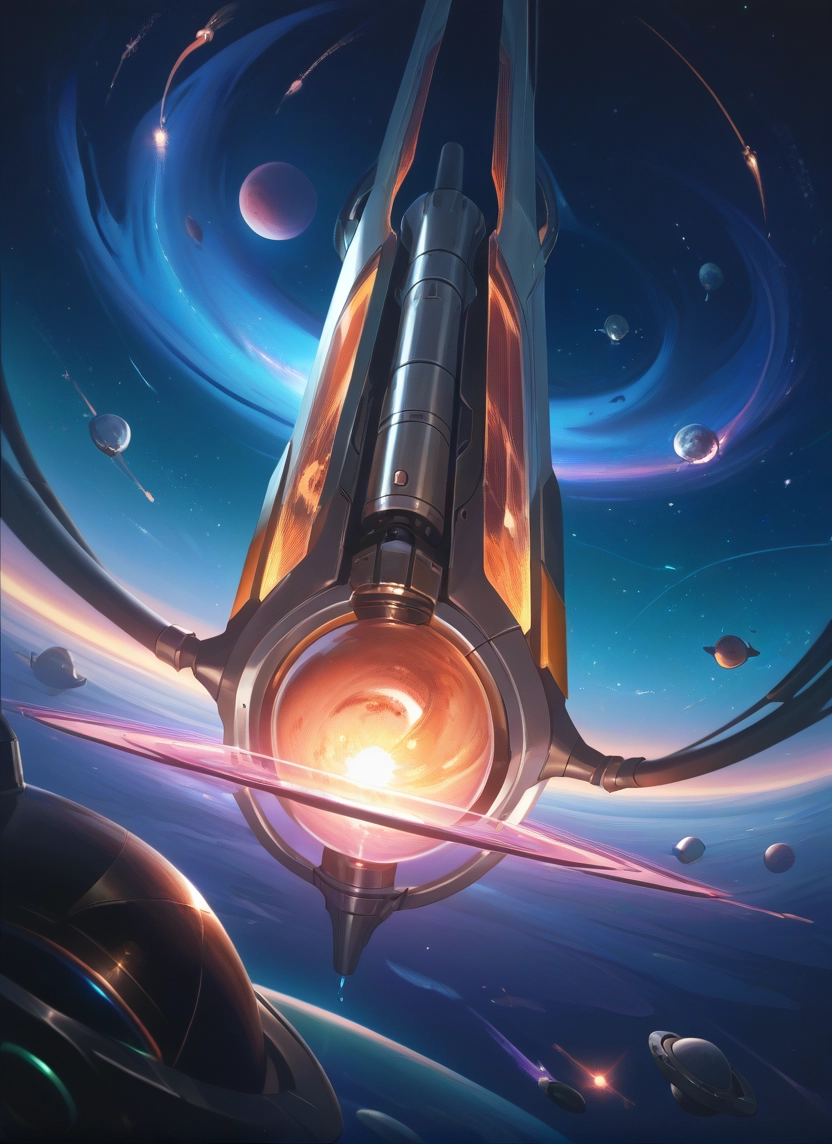 no humans, space, planet, science fiction, spacecraft, star (sky) · Yamete.gg