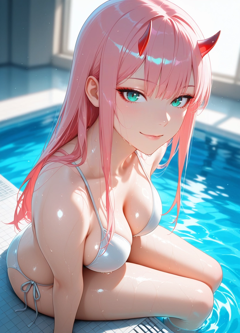 1girl, solo, breasts, swimsuit, long hair, bikini · Yamete.gg