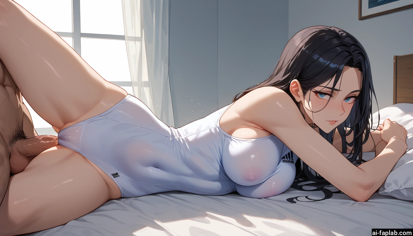 1girl, penis, breasts, hetero, 1boy, blue eyes