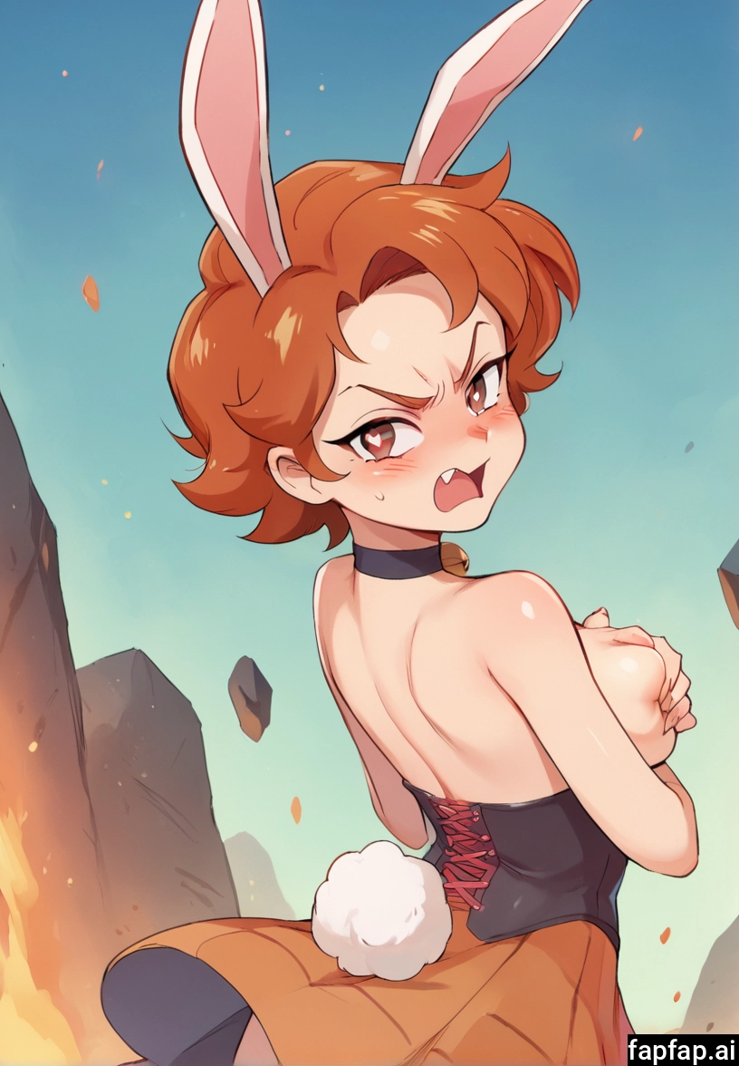 1girl, solo, animal ears, breasts, rabbit ears, short hair · Yamete.gg