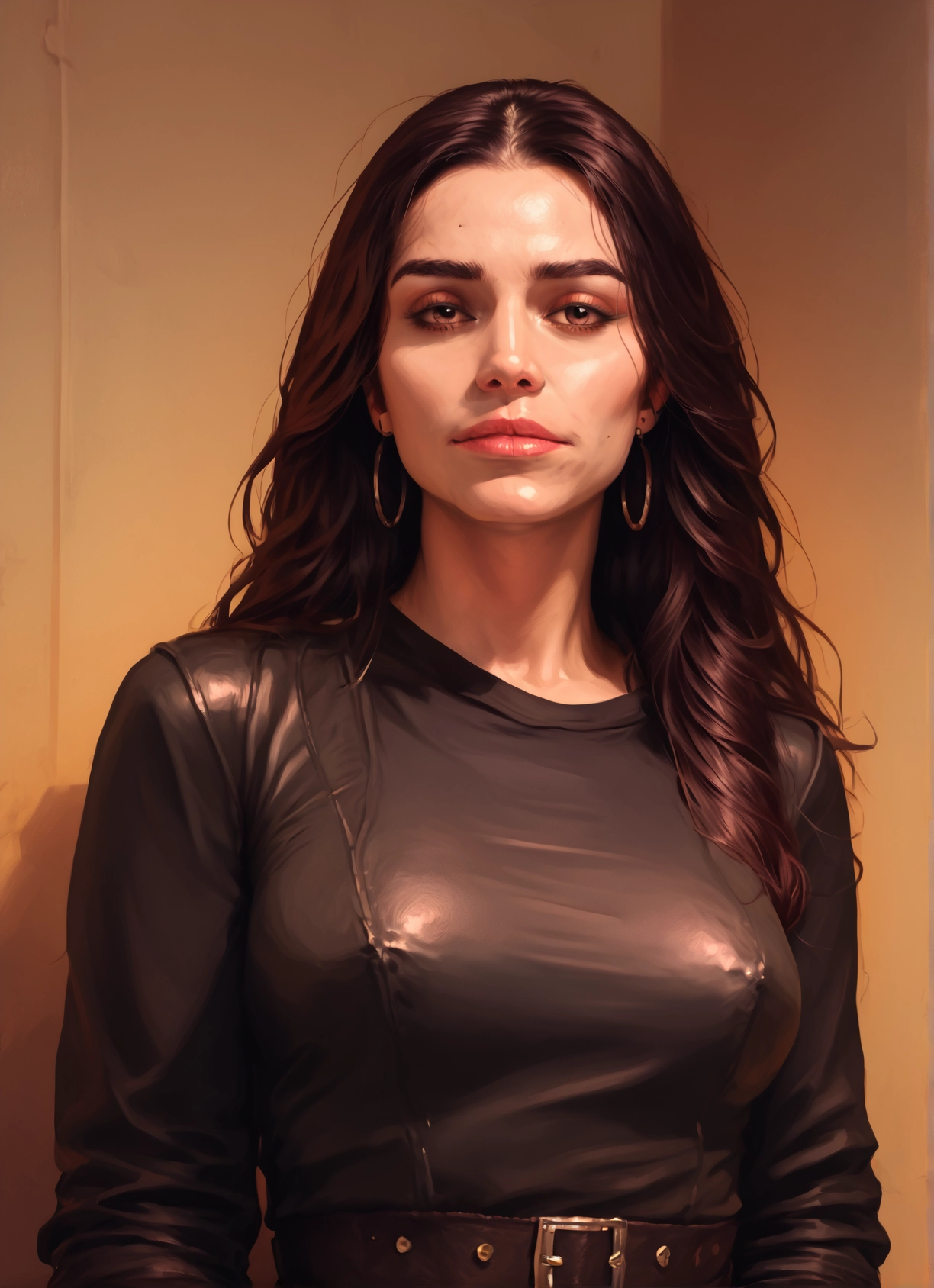 1girl, solo, jewelry, earrings, long hair, breasts · Yamete.gg