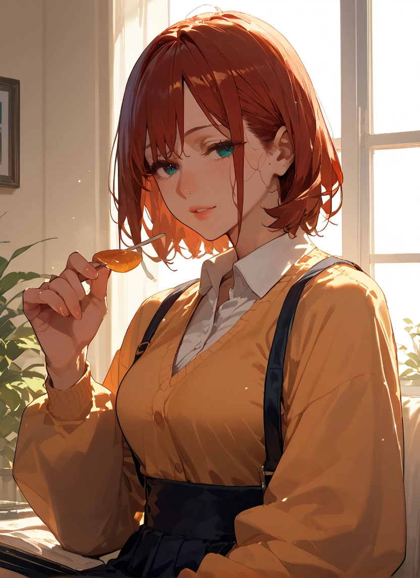 1girl, solo, looking at viewer, skirt, shirt, indoors · Yamete.gg