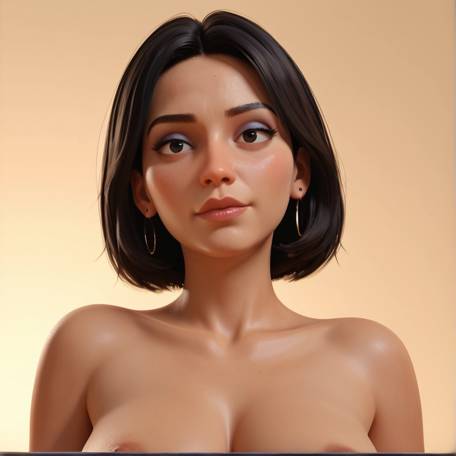1girl, solo, breasts, earrings, jewelry, short hair · Yamete.gg