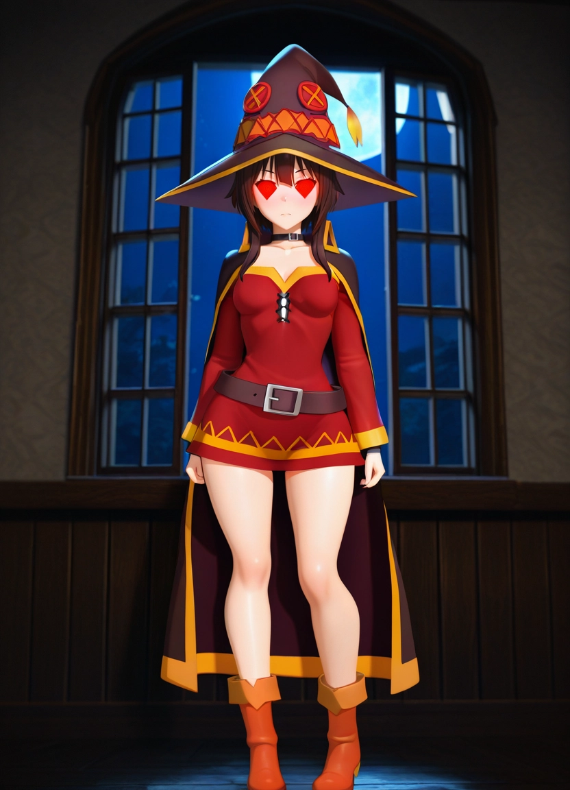 1girl, solo, hat, witch hat, dress, cape · Yamete.gg