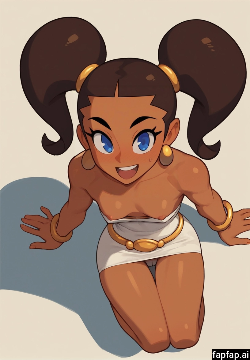 1girl, breasts, solo, jewelry, dark skin, blue eyes