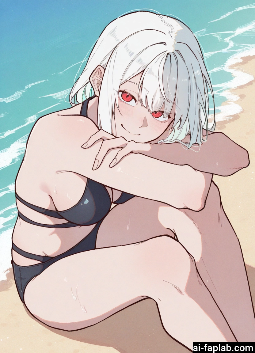 1girl, swimsuit, red eyes, bikini, breasts, solo