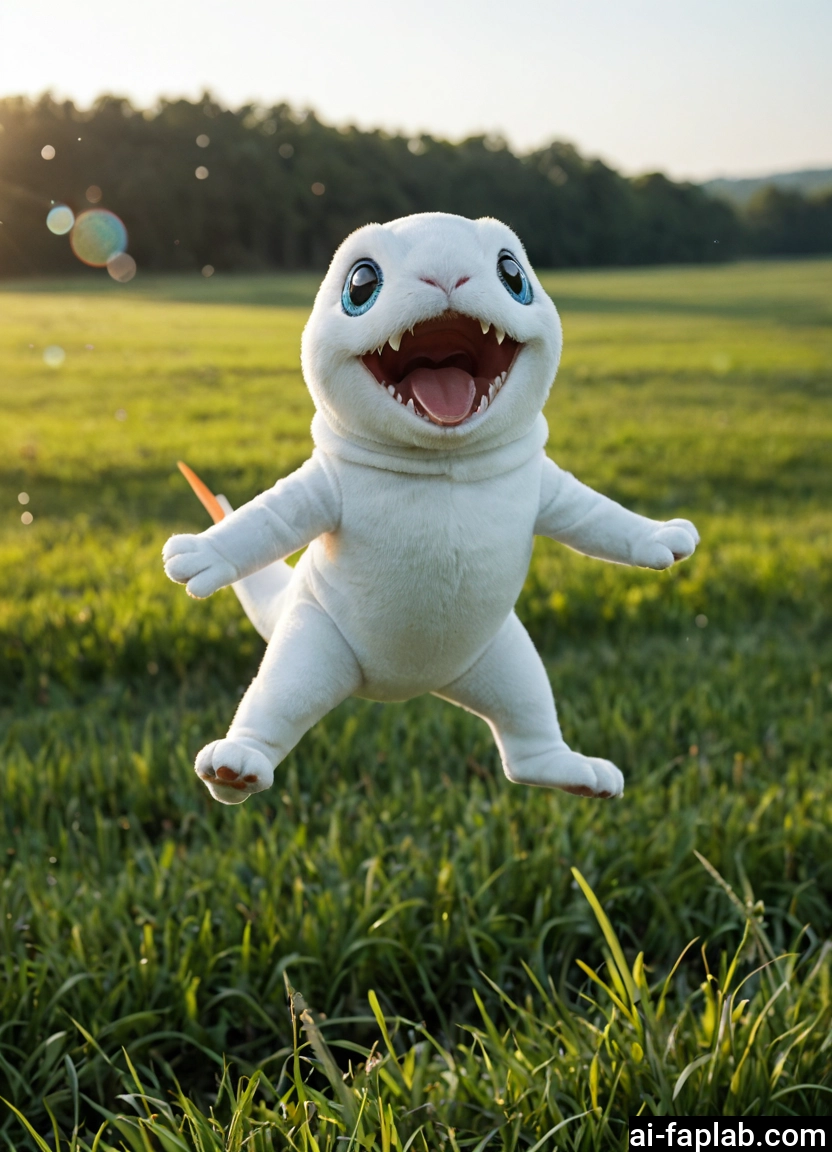 no humans, open mouth, grass, outdoors, solo, day