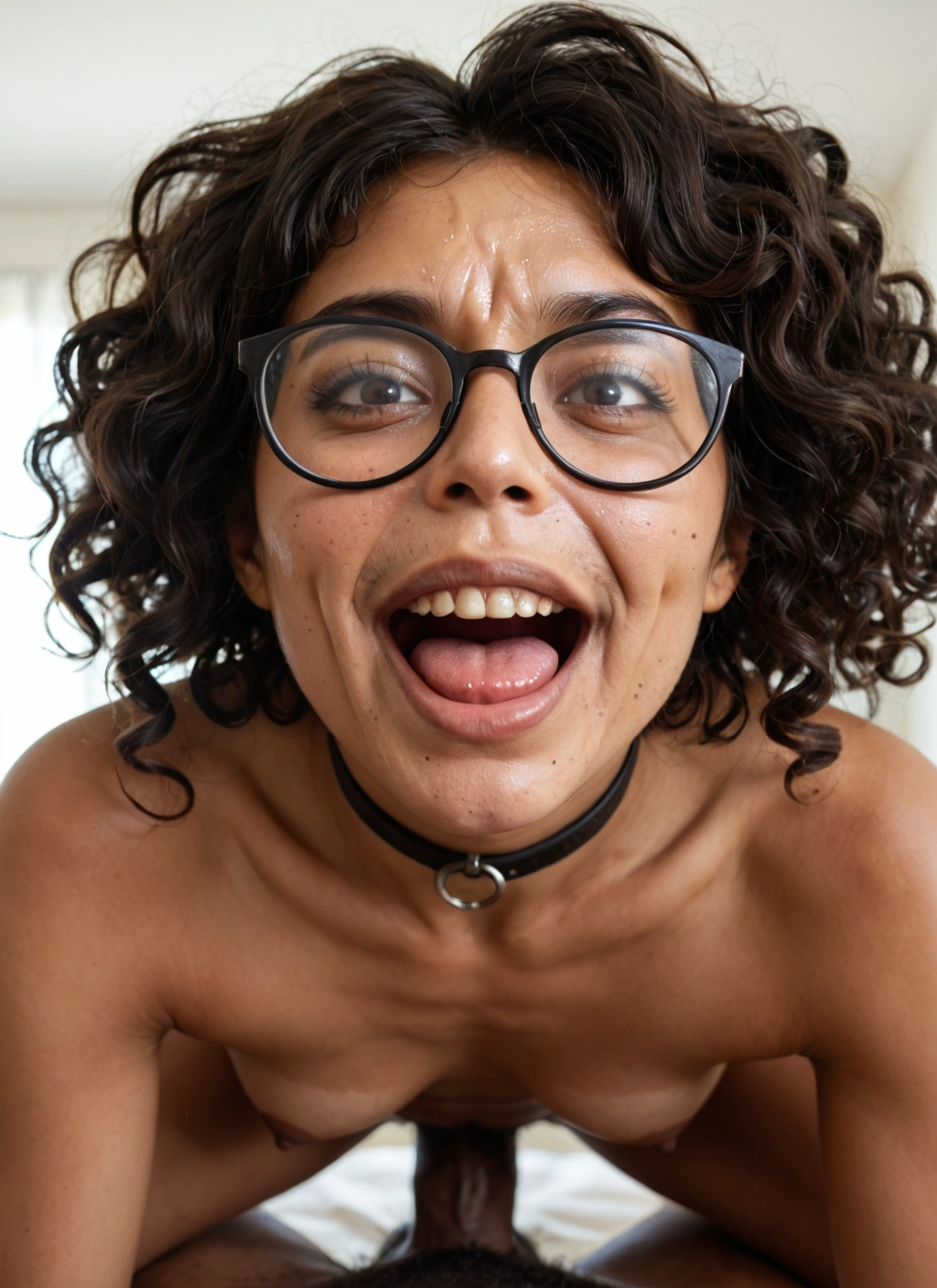 penis, 1girl, glasses, nipples, sex, breasts · Yamete.gg