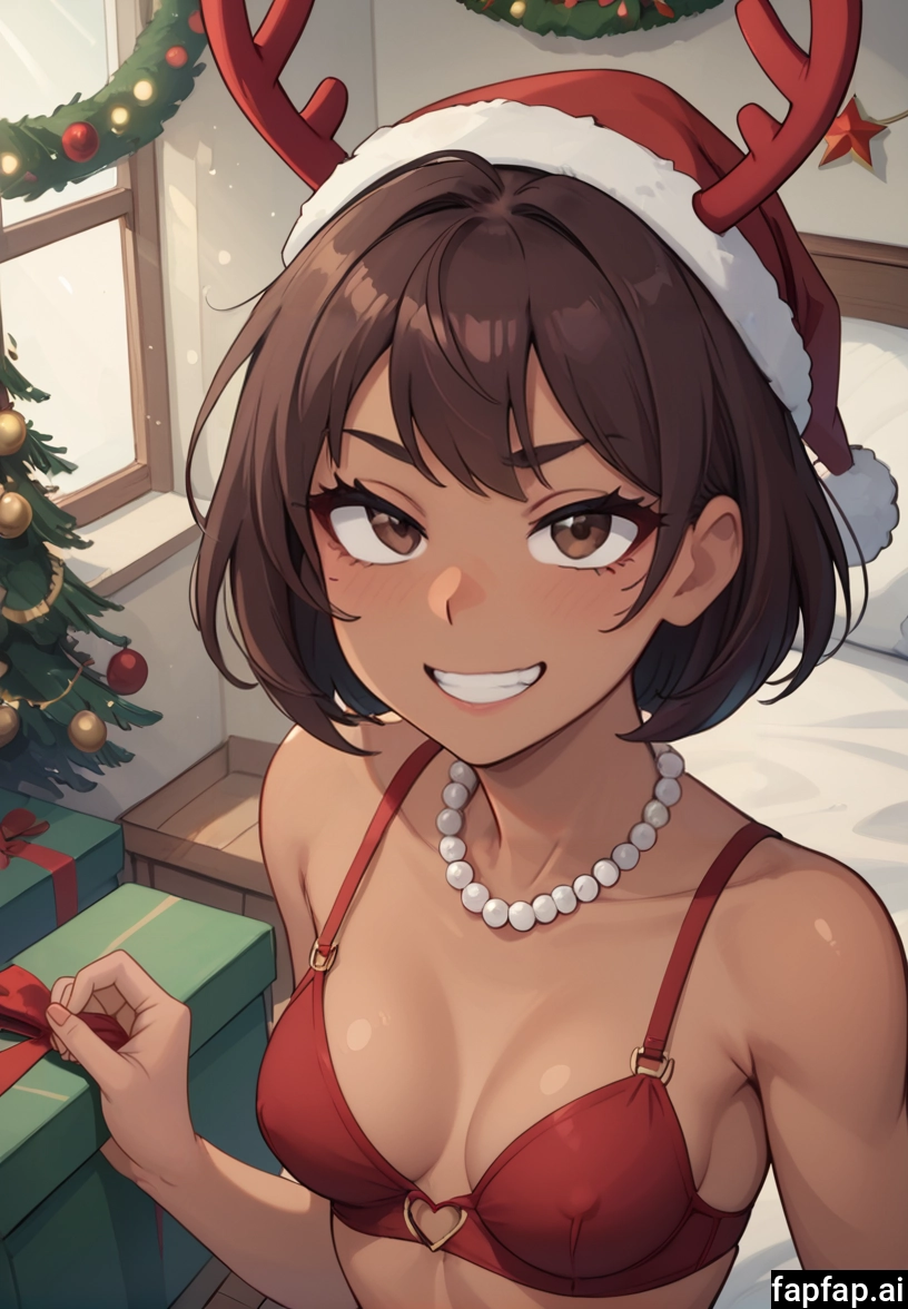 1girl, solo, breasts, hat, smile, brown hair · Yamete.gg