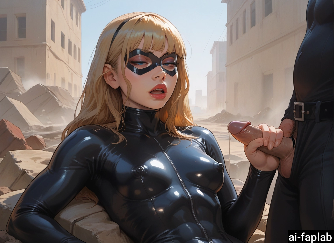 penis, 1girl, 1boy, hetero, blonde hair, mask · Yamete.gg