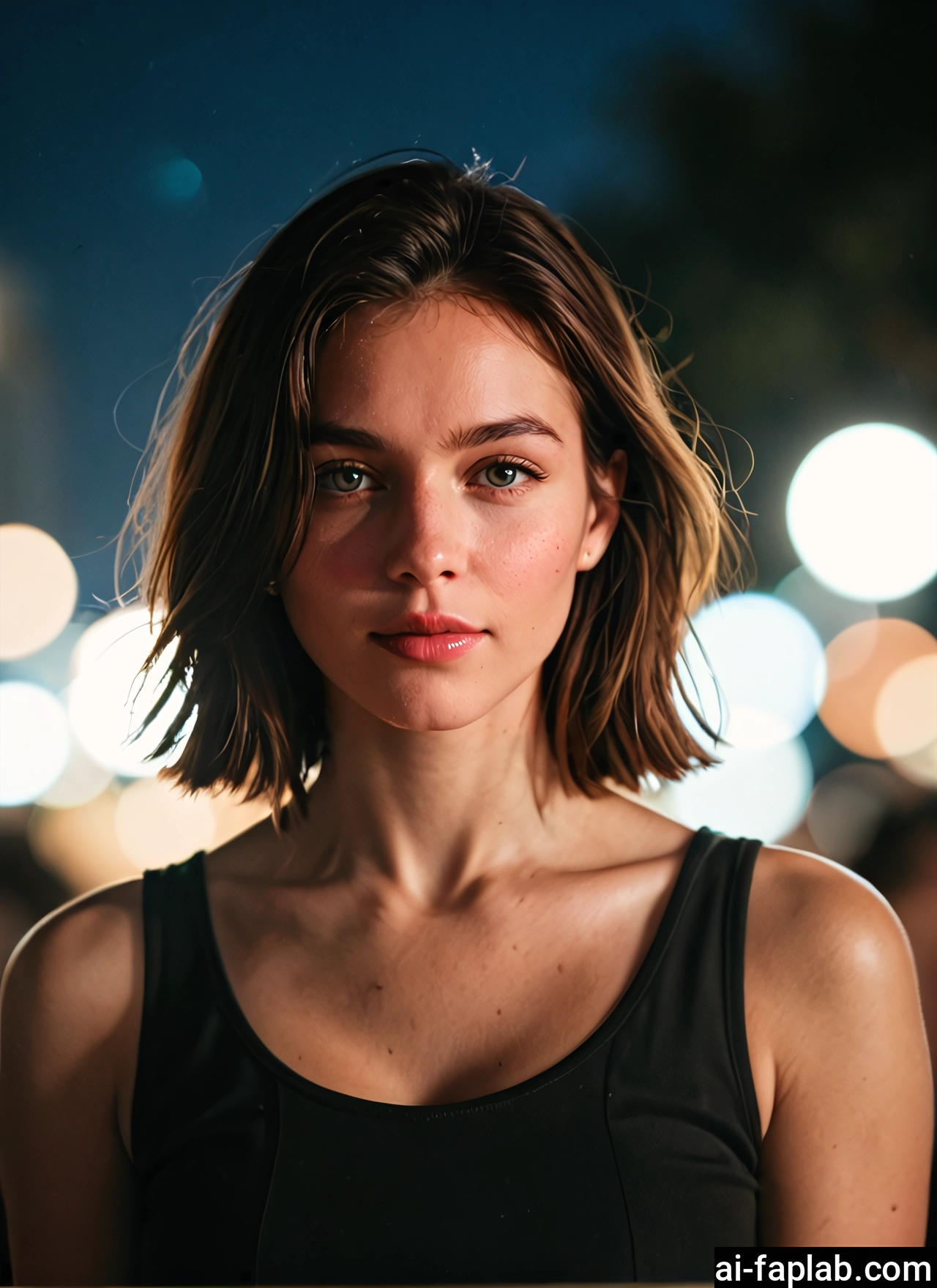 1girl, solo, short hair, looking at viewer, brown hair, upper body · Yamete.gg