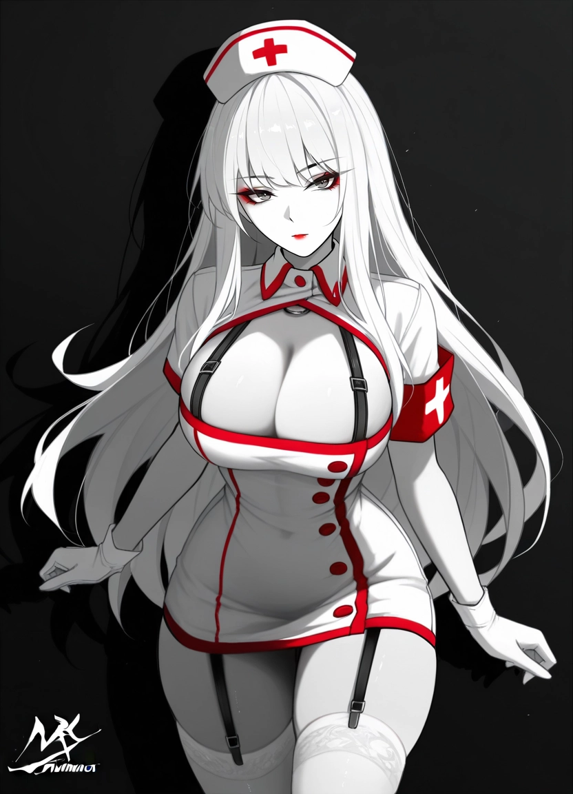 1girl, breasts, solo, nurse cap, hat, nurse · Yamete.gg