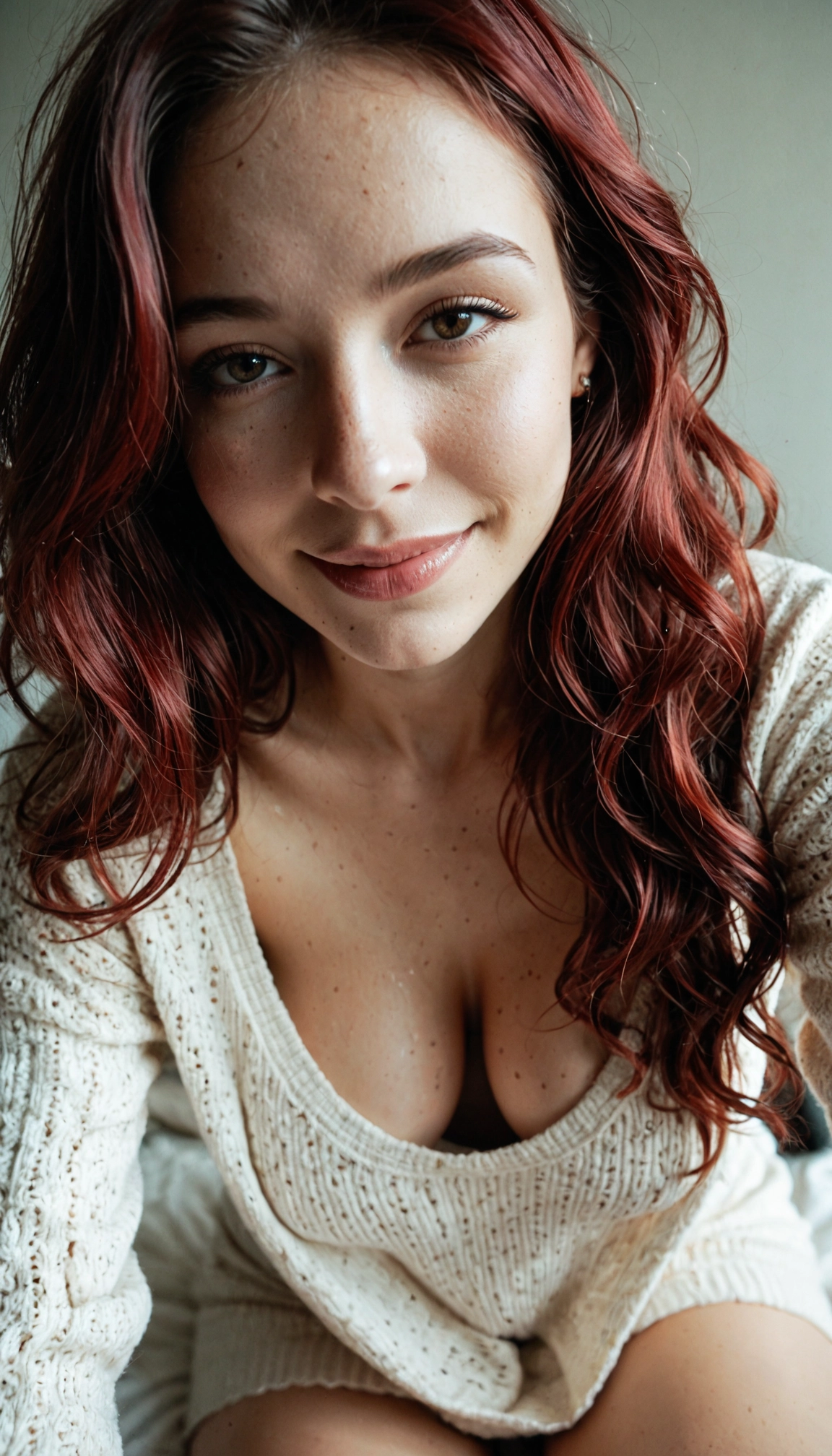 1girl, solo, breasts, photo (medium), cleavage, large breasts