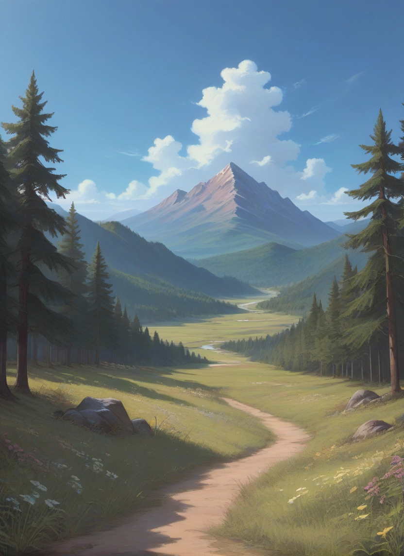 outdoors, no humans, scenery, tree, sky, grass · Yamete.gg