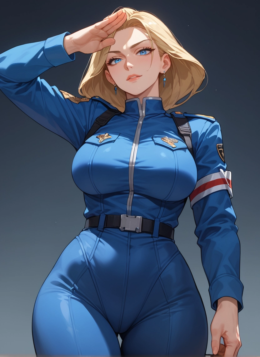 1girl, blonde hair, breasts, blue eyes, jewelry, earrings · Yamete.gg