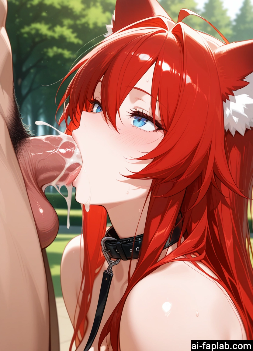 1girl, penis, animal ears, hetero, 1boy, oral