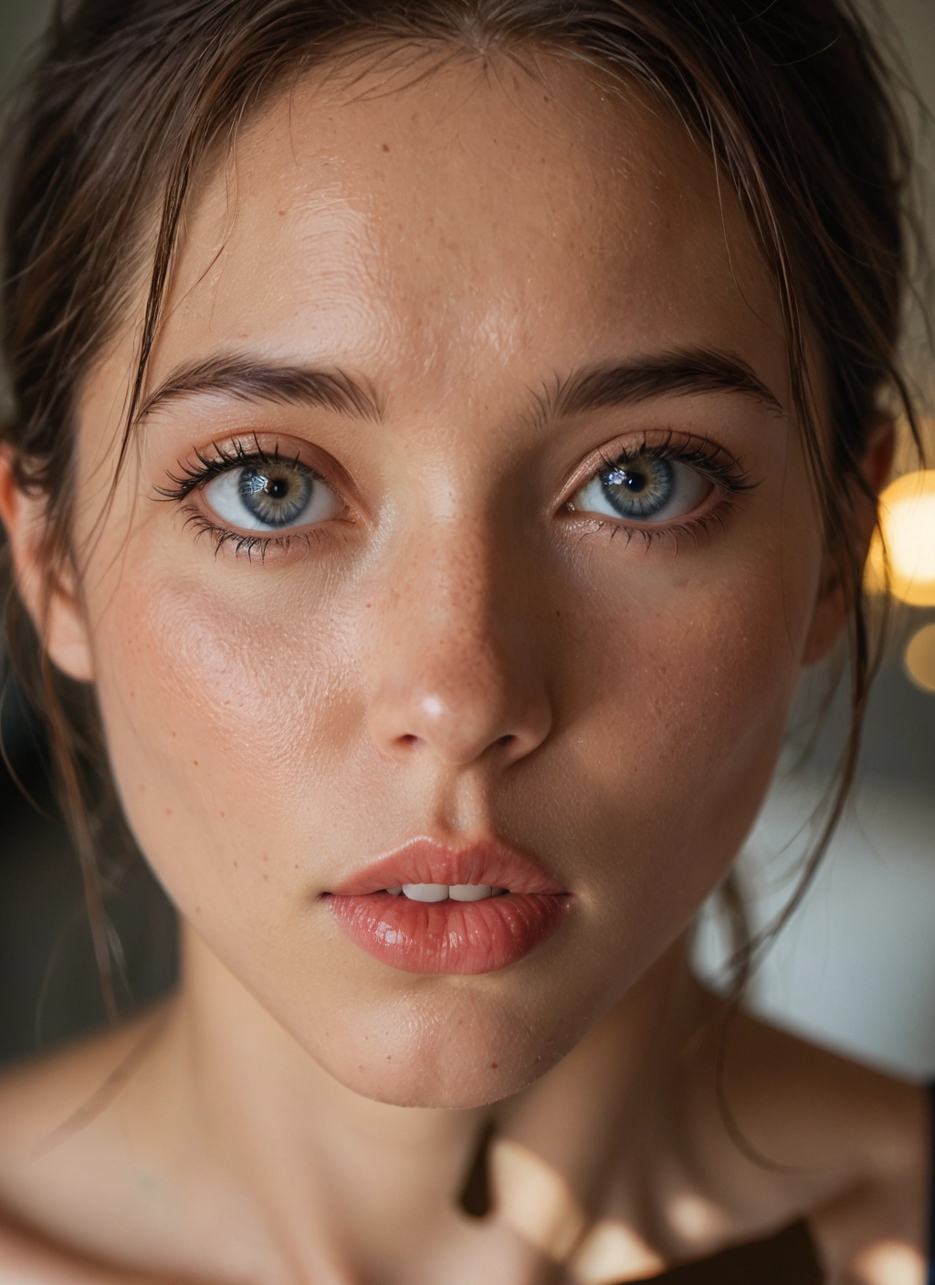 1girl, solo, looking at viewer, realistic, parted lips, lips · Yamete.gg