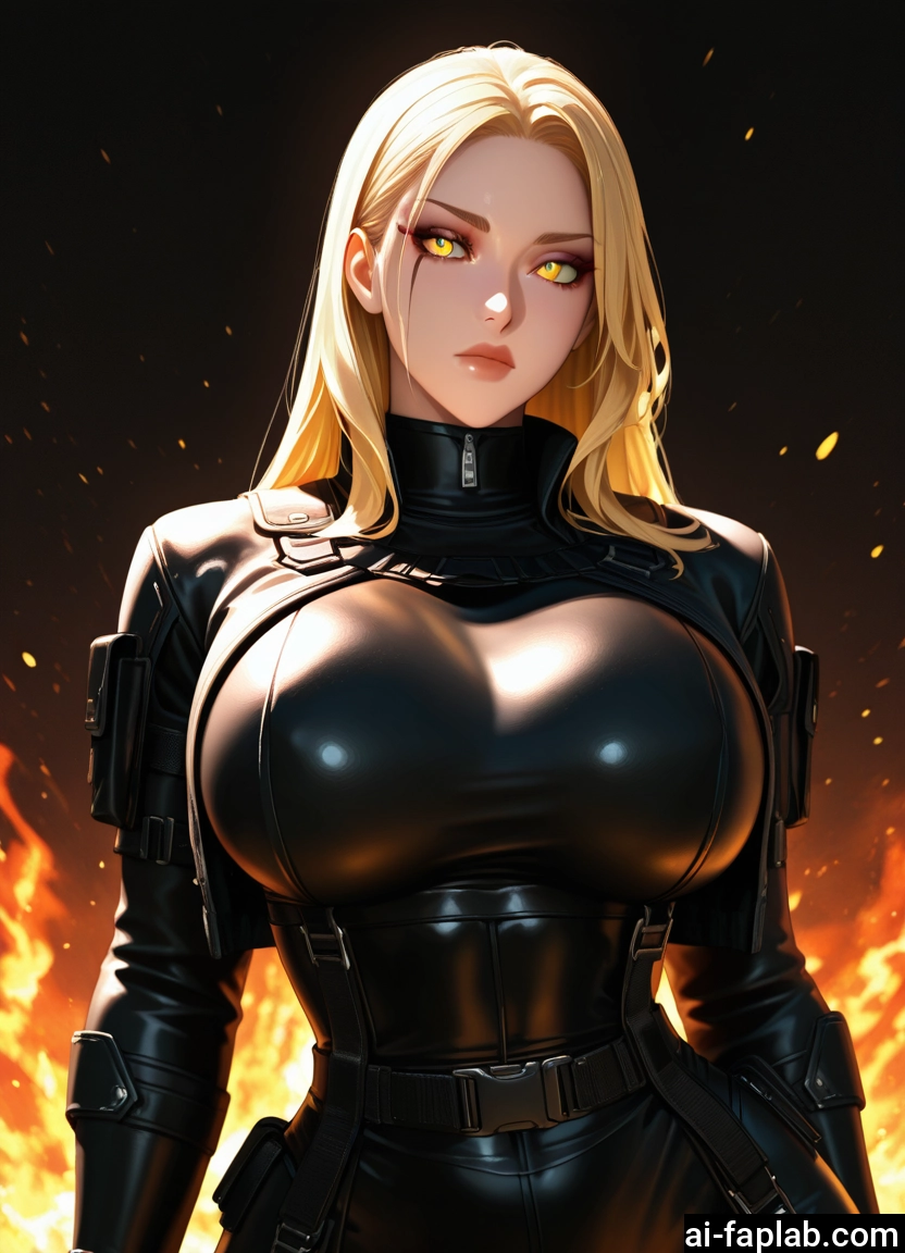 1girl, breasts, blonde hair, solo, long hair, large breasts