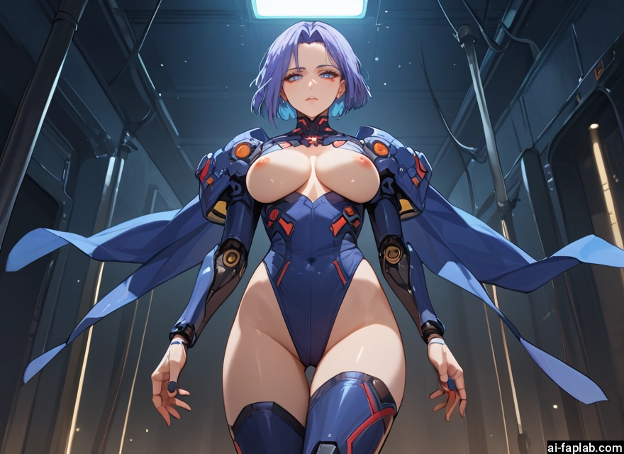 breasts, 1girl, nipples, solo, thighhighs, leotard · Yamete.gg