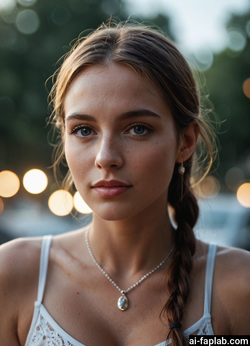 1girl, solo, jewelry, braid, necklace, earrings · Yamete.gg