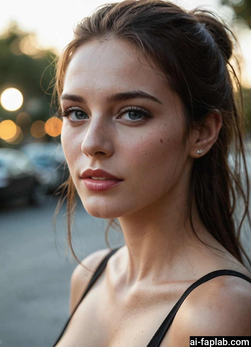 1girl, solo, jewelry, looking at viewer, earrings, blurry · Yamete.gg