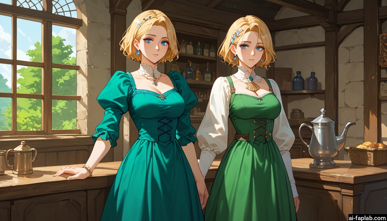 1girl, blonde hair, blue eyes, breasts, dress, solo · Yamete.gg