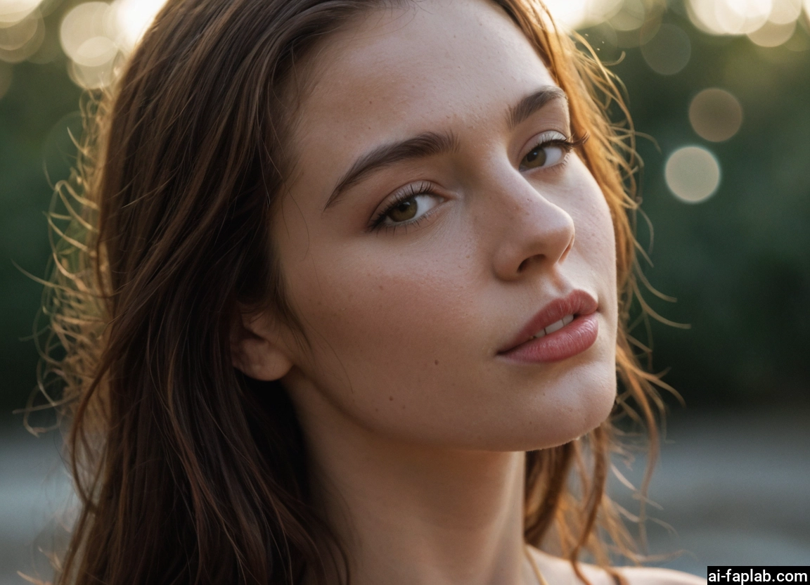 1girl, solo, looking at viewer, brown eyes, parted lips, lips