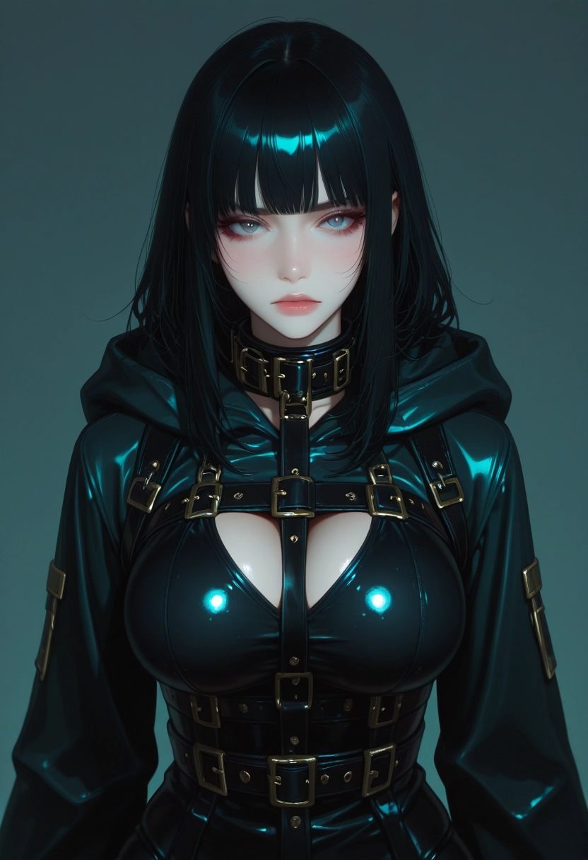 1girl, solo, black hair, breasts, bangs, looking at viewer · Yamete.gg