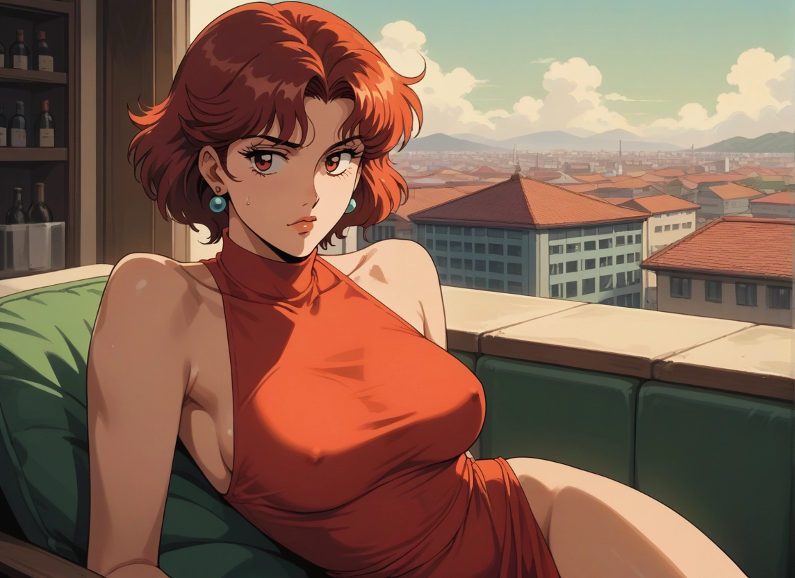 1girl, breasts, jewelry, earrings, solo, short hair · Yamete.gg