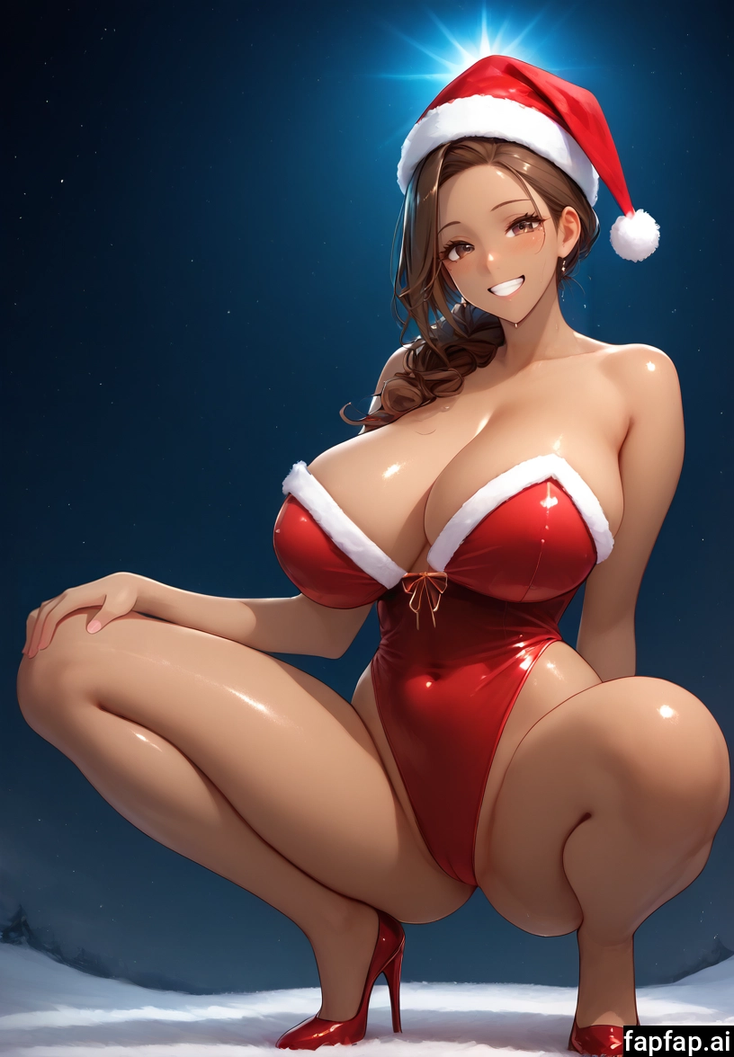 1girl, breasts, hat, high heels, solo, brown hair · Yamete.gg