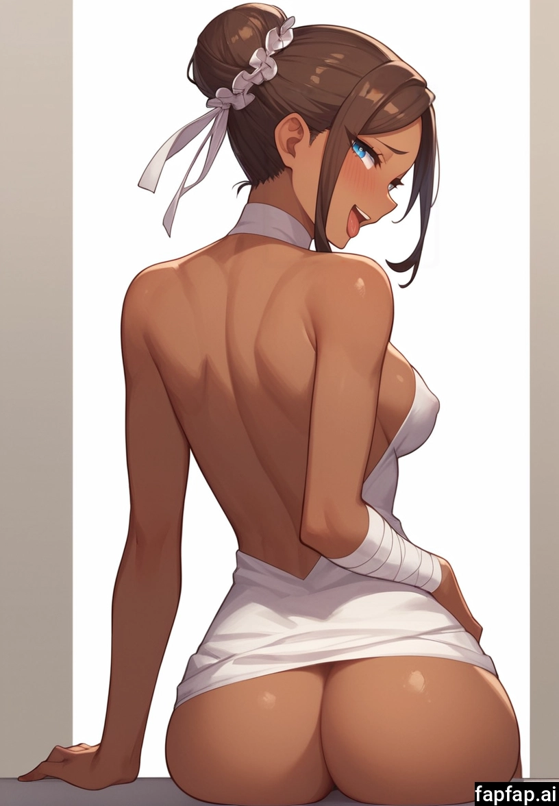 1girl, dark-skinned female, dark skin, solo, ass, breasts · Yamete.gg