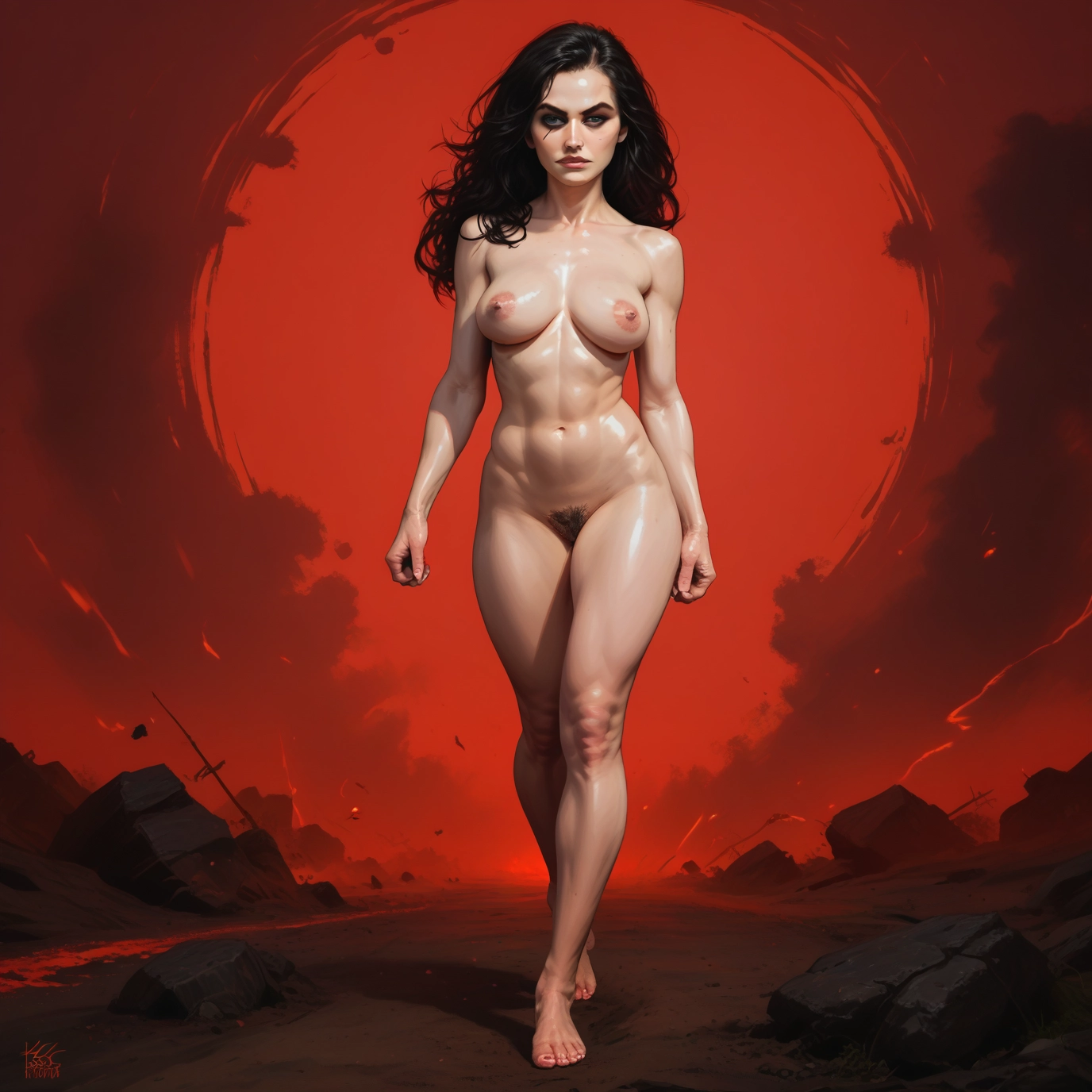 1girl, breasts, solo, nipples, nude, pubic hair · Yamete.gg