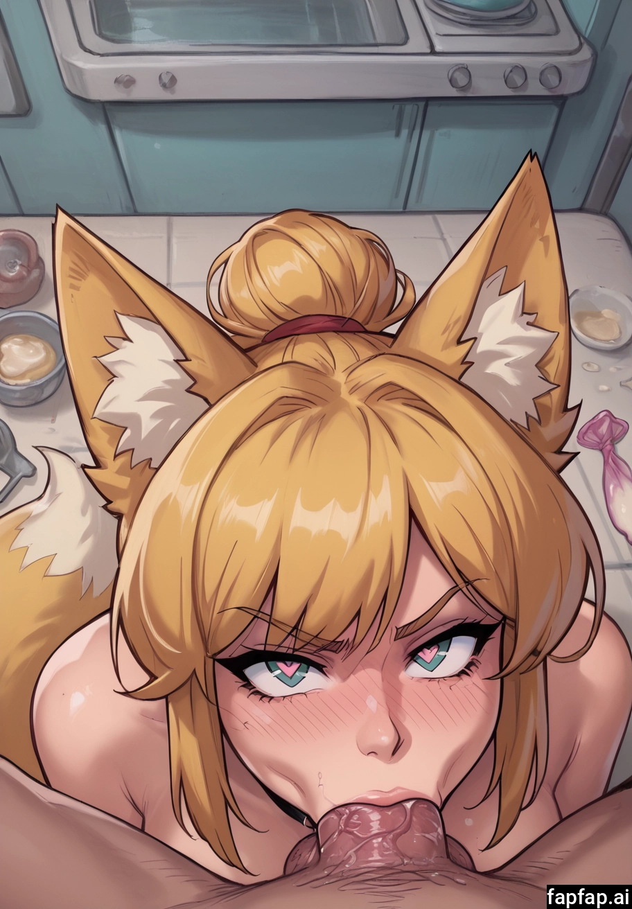 1girl, hetero, fellatio, 1boy, fox ears, tail · Yamete.gg