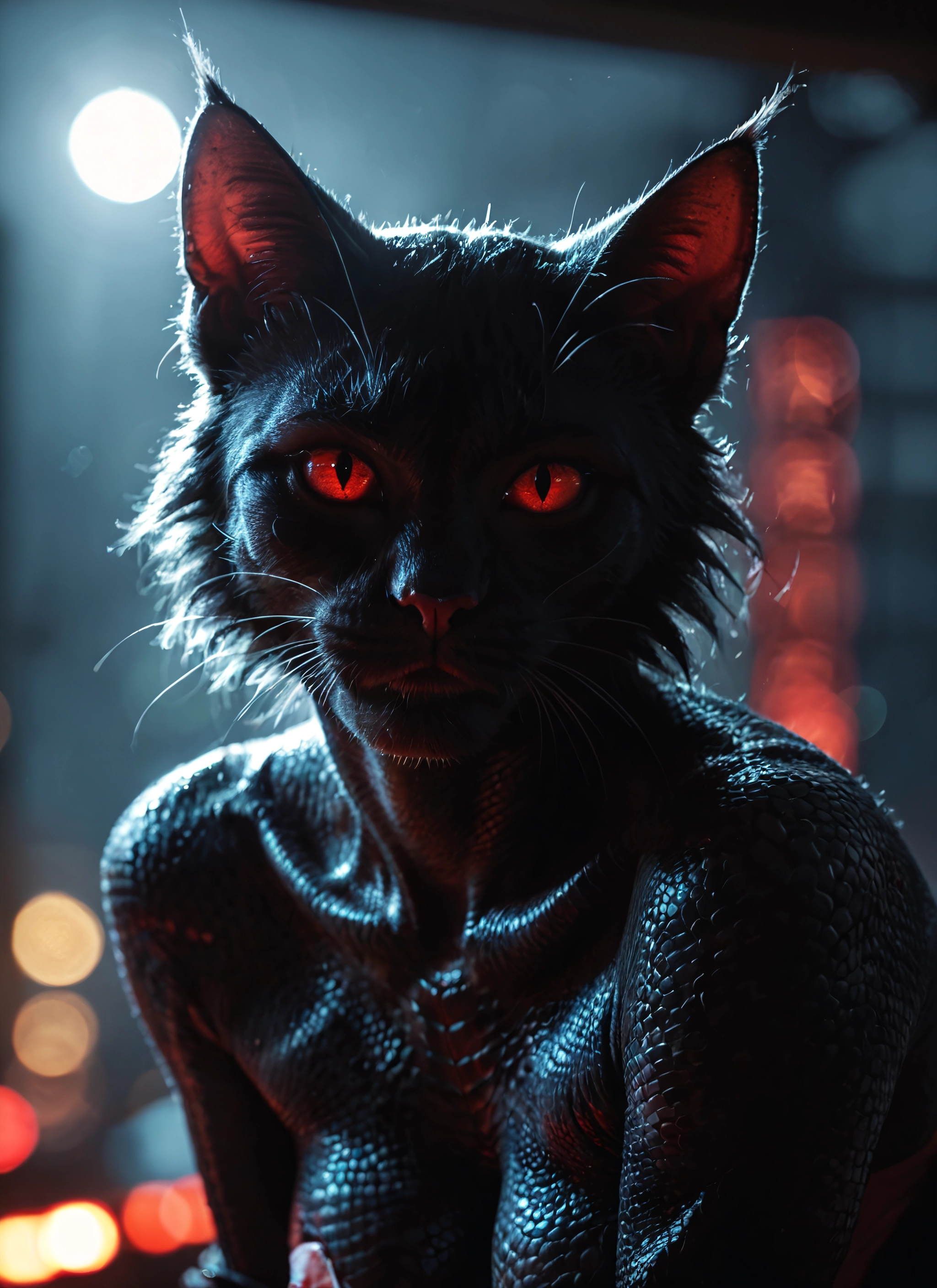 furry, cat, solo, blurry, looking at viewer, whiskers · Yamete.gg