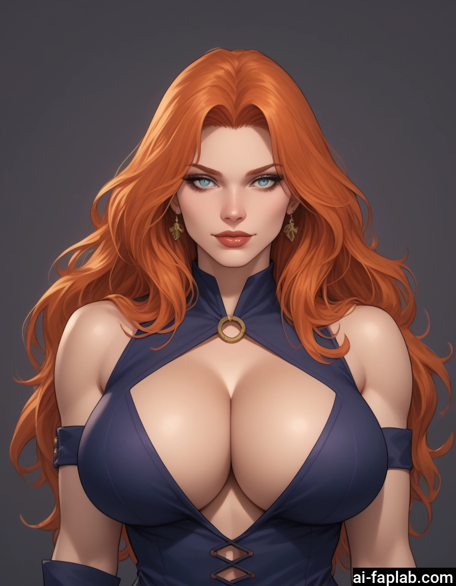 1girl, breasts, jewelry, earrings, long hair, solo · Yamete.gg