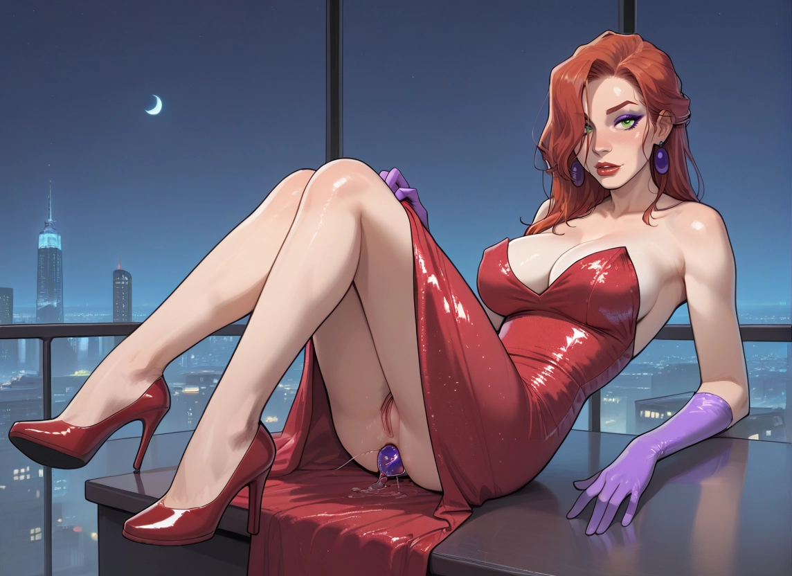 1girl, breasts, dress, gloves, solo, high heels · Yamete.gg